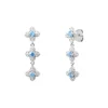 Punica Bijoux Boucles Fine FIN_E11_RHO Argent | Femme Boucles D'Oreilles