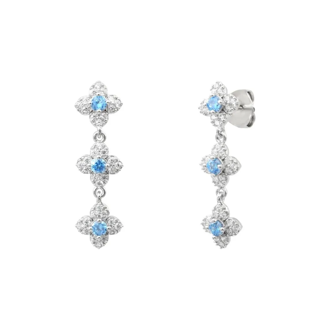Punica Bijoux Boucles Fine FIN_E11_RHO Argent | Femme Boucles D'Oreilles
