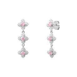 Punica Bijoux Boucles Fine FIN_E10_RHO Argent | Femme Boucles D'Oreilles