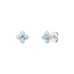 Punica Bijoux Boucles Fine FIN_E07_RHO Argent | Femme Boucles D'Oreilles
