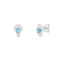 Punica Bijoux Boucles Fine FIN_E03_RHO Argent | Femme Boucles D'Oreilles