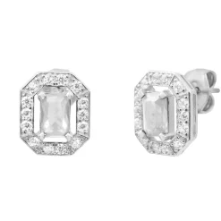 Punica Bijoux Boucles Vintage VIN_E01_RHO Argent | Femme Boucles D'Oreilles