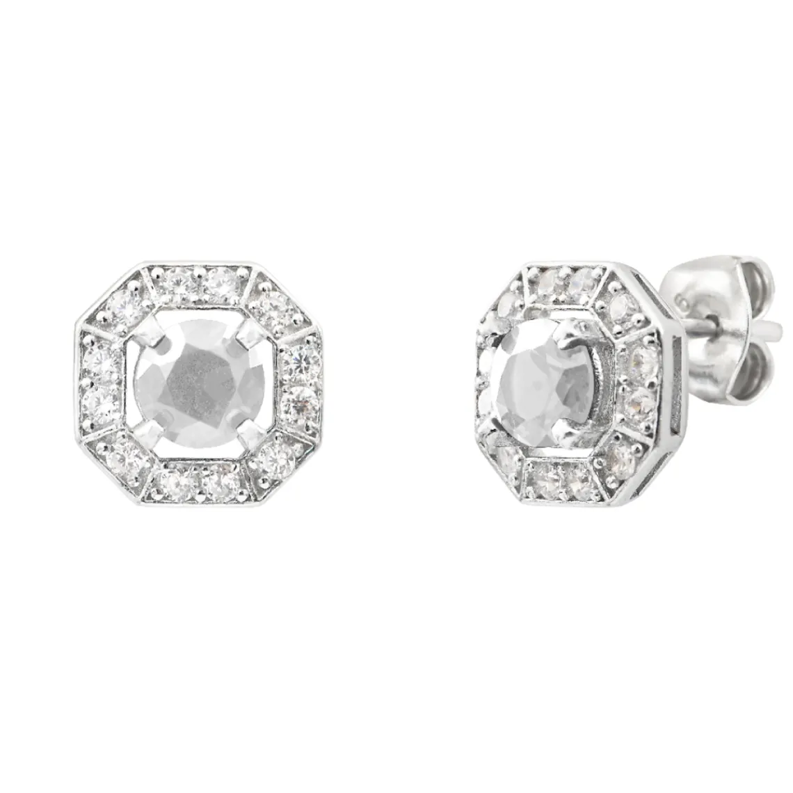 Punica Bijoux Boucles Vintage VIN_E05_RHO Argent | Femme Boucles D'Oreilles