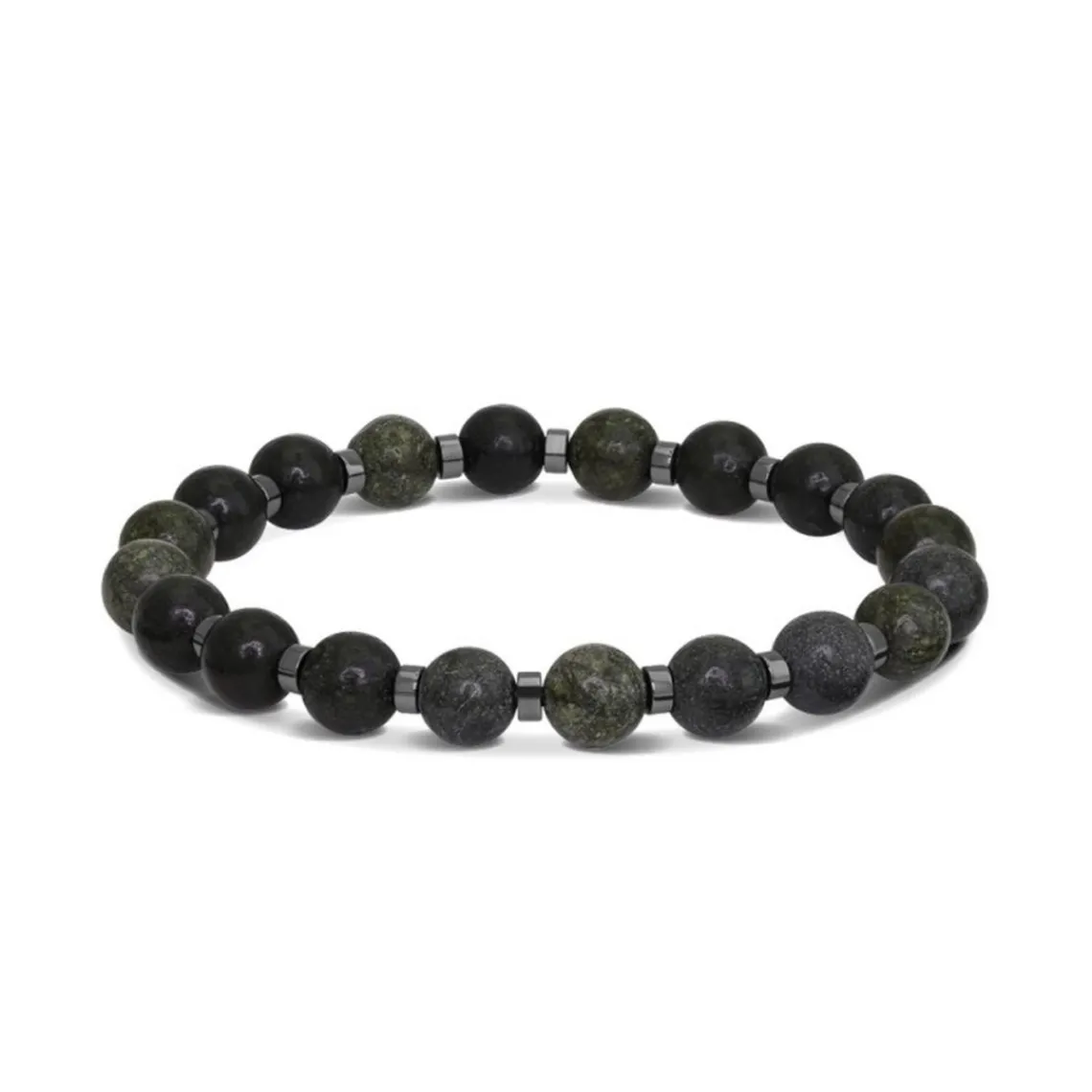 Rochet Bracelet Homme Bracelet MYSTÈRES Perles 8mm Alexandrite et 4 mm Hématite brillante | Homme Bracelet