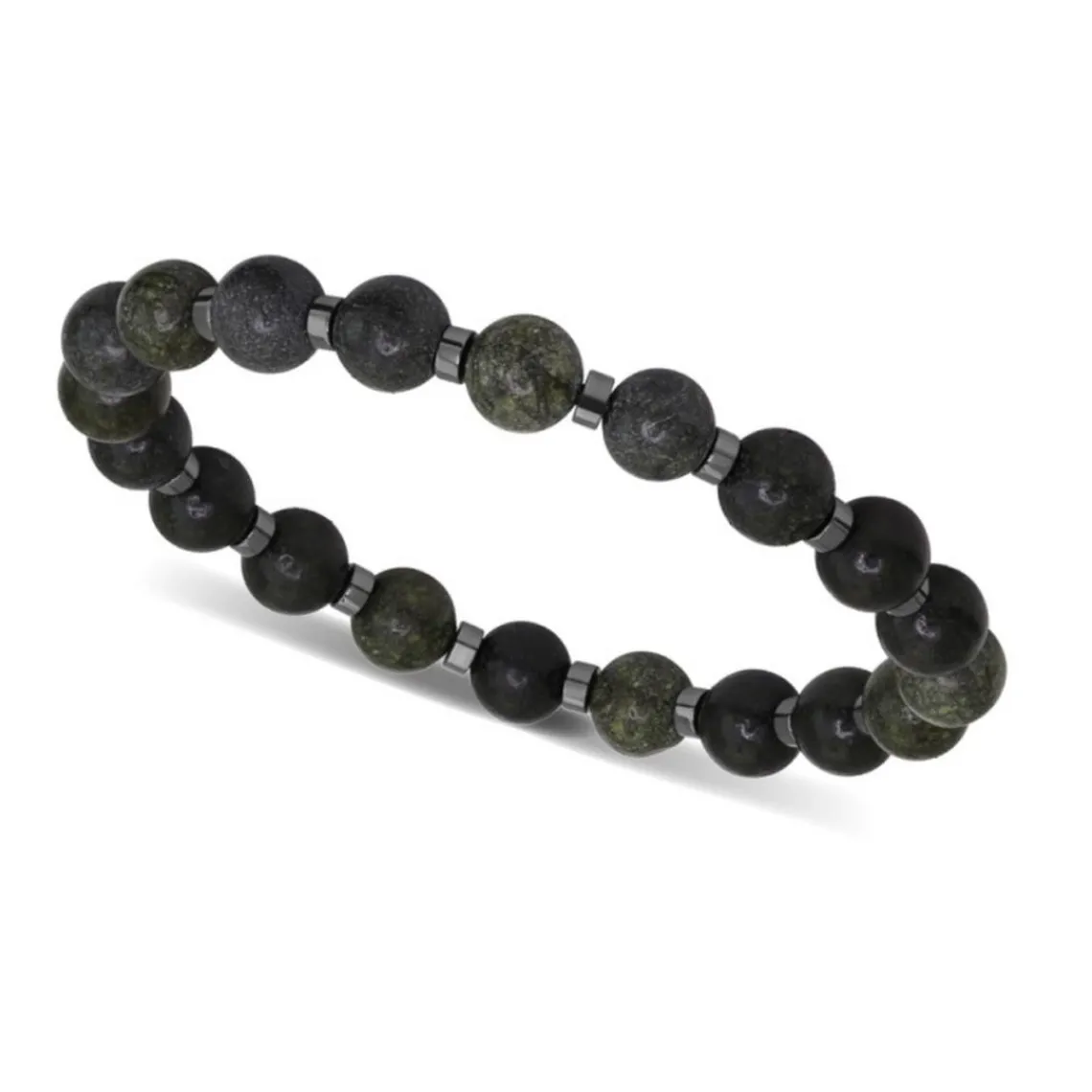 Rochet Bracelet Homme Bracelet MYSTÈRES Perles 8mm Alexandrite et 4 mm Hématite brillante | Homme Bracelet
