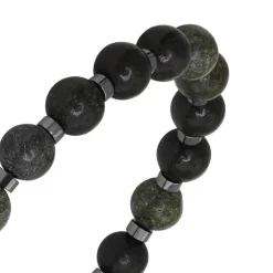 Rochet Bracelet Homme Bracelet MYSTÈRES Perles 8mm Alexandrite et 4 mm Hématite brillante | Homme Bracelet