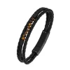 All Blacks Bijoux Bracelet Homme All Blacks 682152 - Cuir Noir | Homme Bracelet