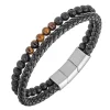 All Blacks Bijoux Bracelet Homme All Blacks 682294 - Cuir Noir | Homme Bracelet