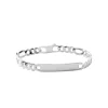 Maison de la Bijouterie Bracelet Homme argent chainage figaro 1-3 8mm 56300VYZ | Homme Bracelet