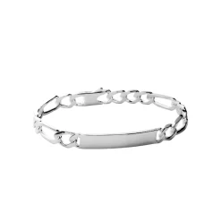 Maison de la Bijouterie Bracelet Homme argent chainage figaro 1-3 7mm 53300WYZ | Homme Bracelet