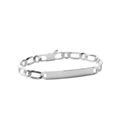 Maison de la Bijouterie Bracelet Homme argent chainage figaro 1-1 6mm 56Z006Y0 | Homme Bracelet