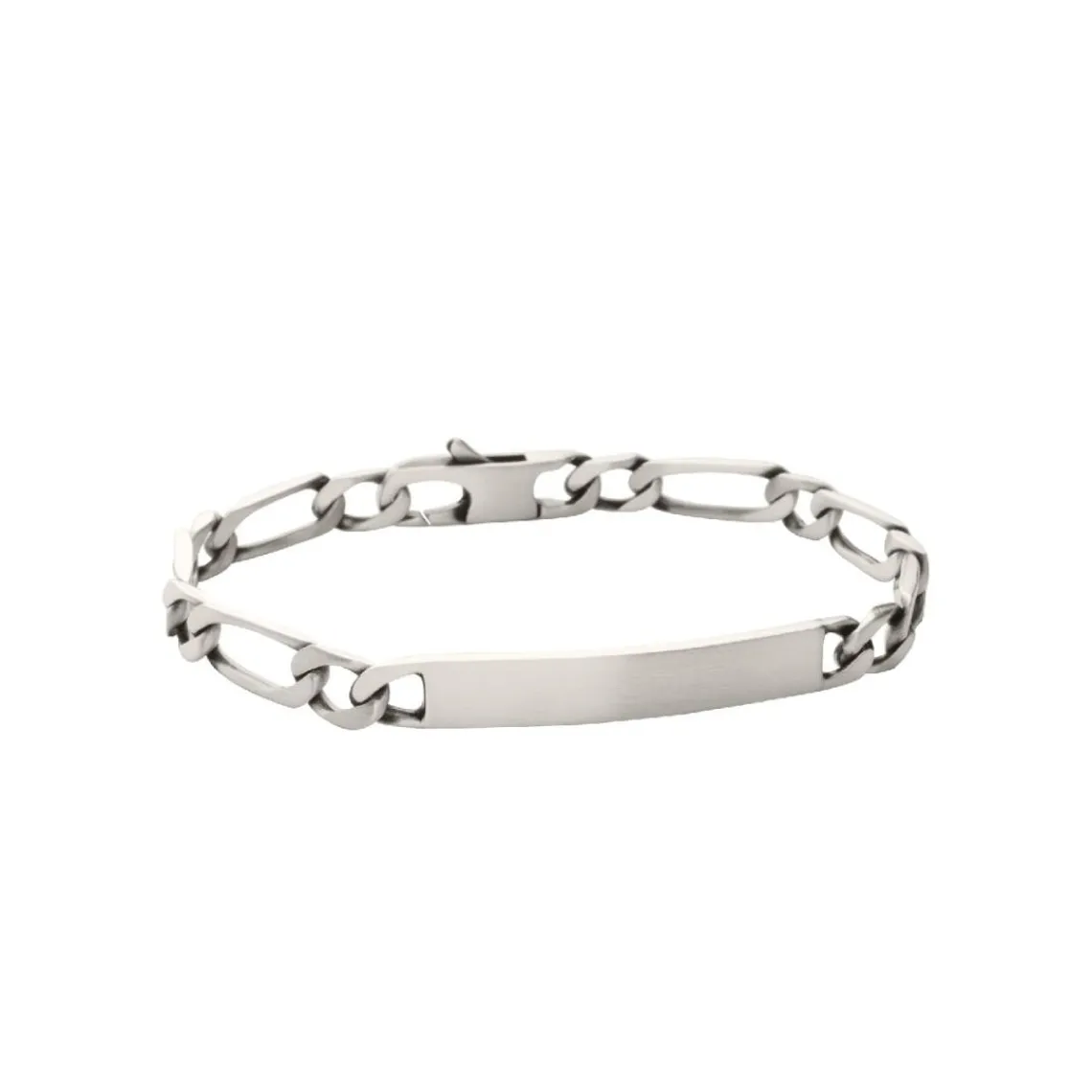 Maison de la Bijouterie Bracelet Homme argent chainage figaro 1-1 7mm 53ZW0WYZ | Homme Bracelet