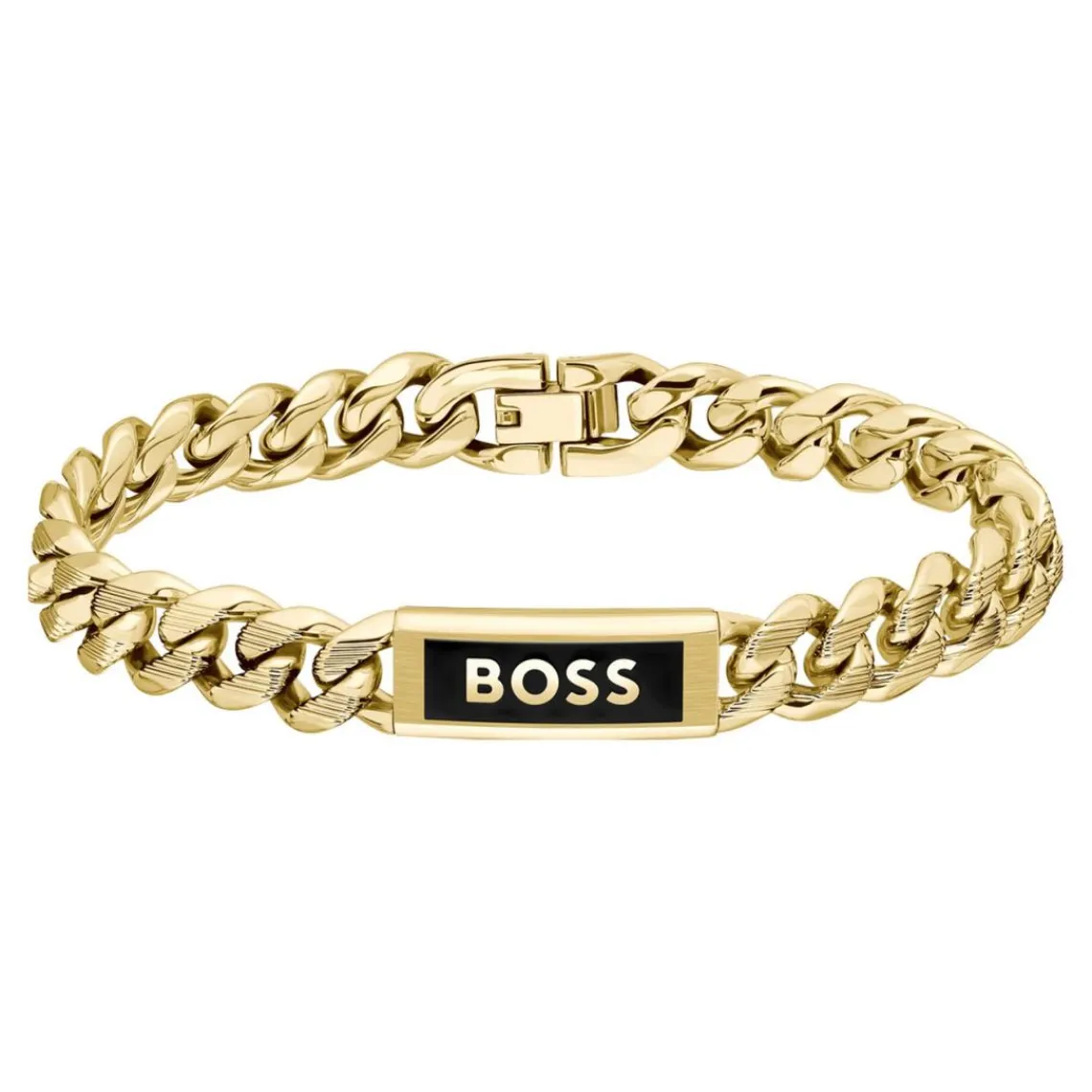 Boss Bijoux Bracelet Homme Kassy Emblem - 1580680M Acier Doré | Homme Bracelet