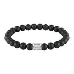 Boss Bijoux Bracelet Homme Beads For Him 1580042S - Acier Noir | Homme Bracelet
