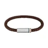Boss Bijoux Bracelet Homme Ares Single - 1580623 Cuir, Acier Argent | Homme Bracelet