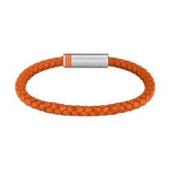 Boss Bijoux Bracelet Homme Ares Single - 1580625 Cuir, Acier Orange | Homme Bracelet