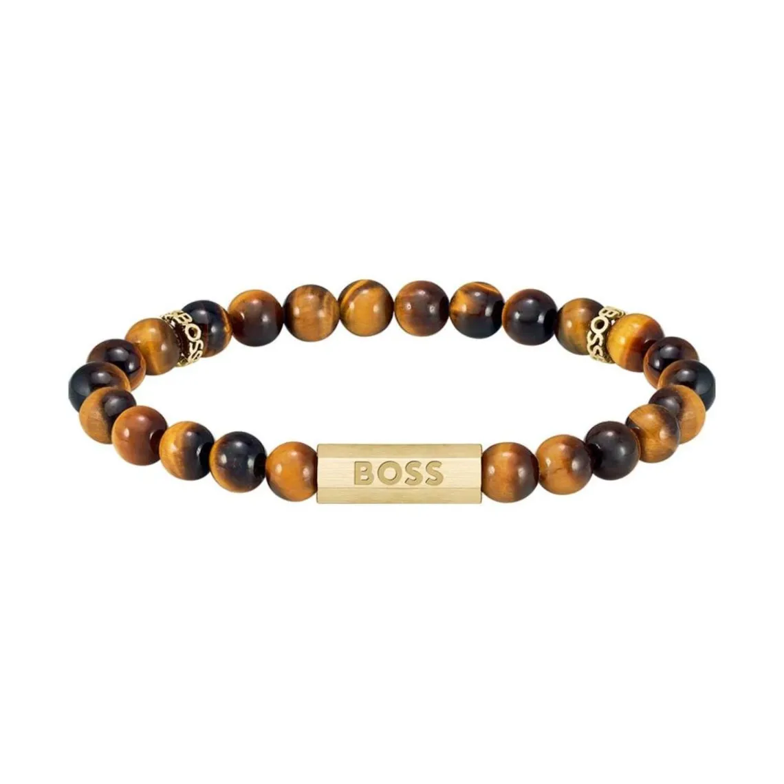 Boss Bijoux Bracelet Homme Sphere Stones - 1580661M Acier Marron | Homme Bracelet