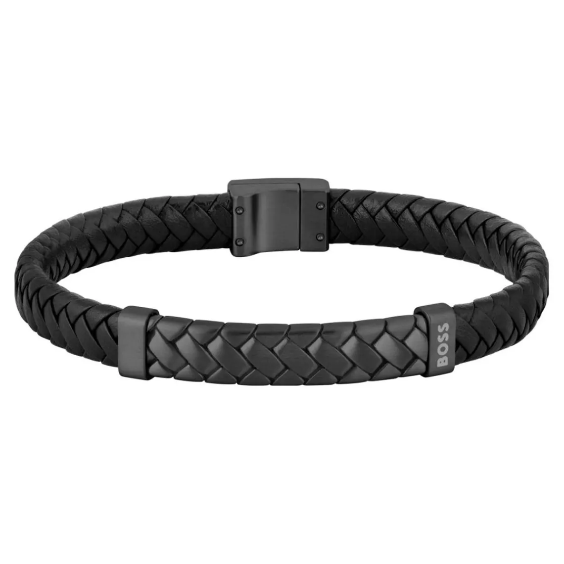 Boss Bijoux Bracelet Homme Tailored - 1580676M Acier, Cuir Noir | Homme Bracelet