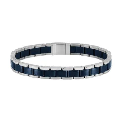 Boss Bijoux Bracelet Homme Metal Links Essentials - 1580664 Acier Bleu | Homme Bracelet