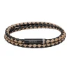 Boss Bijoux Bracelet Homme Ares 1580495 - Cuir, Acier Marron | Homme Bracelet