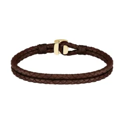 Boss Bijoux Bracelet Homme Seal - 1580667M Cuir, Acier Doré | Homme Bracelet