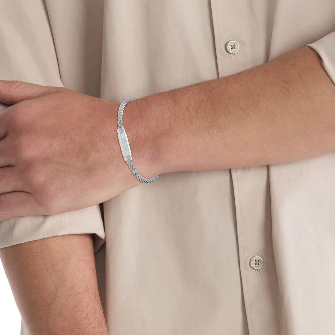 Calvin Klein Bijoux Bracelet Homme - 35000419 Acier Argent | Homme Bracelet