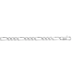 Maison de la Bijouterie Bracelet Homme Chaine Figaro 1-3 6mm Argent Z33Y00YZ | Homme Bracelet