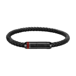 Sector Bijoux Bracelet Homme en cuir noir | Homme Bracelet
