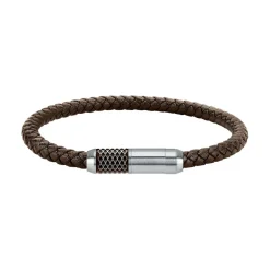 Sector Bijoux Bracelet Homme en cuir tressé marron | Homme Bracelet