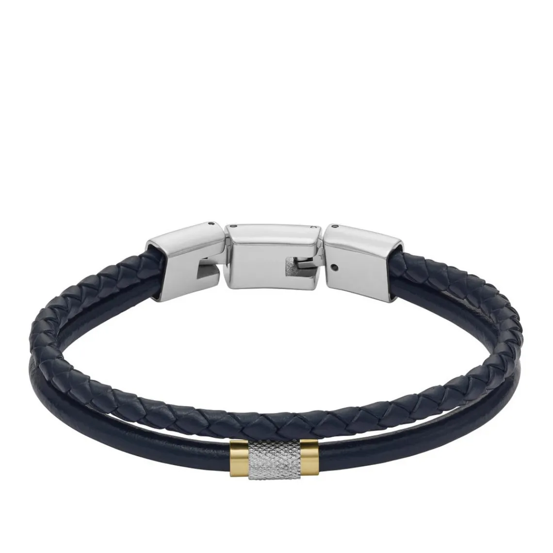 Fossil Bijoux Bracelet Homme - JF04703998 - Cuir,Acier Bleu | Homme Bracelet