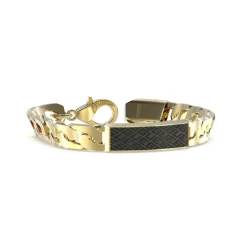 Guess Bijoux Bracelet Homme JUXB03224JWYGBK - Acier Doré | Homme Bracelet