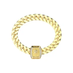 Guess Bijoux Bracelet Homme Lion King JUMB05005JWYGS Acier Doré | Homme Bracelet