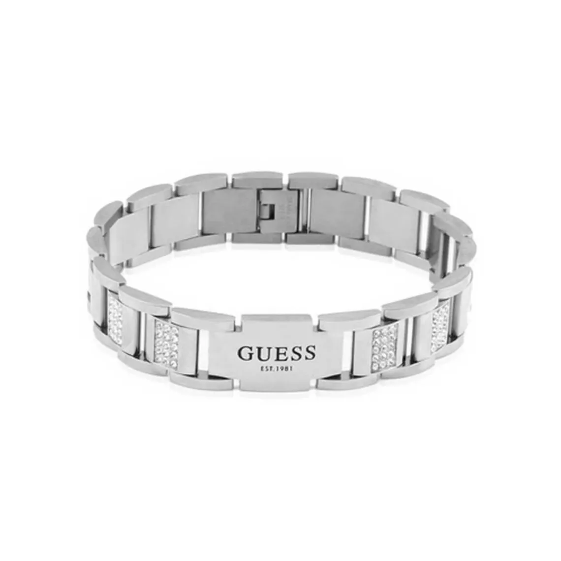 Guess Bijoux Bracelet Homme - JUMB01341JWST FRONTIERS Acier Argent | Homme Bracelet
