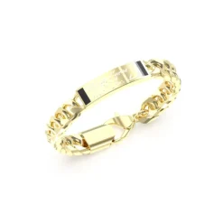 Guess Bijoux Bracelet Homme Inscription - JUMB04401JWYGS Acier Doré | Homme Bracelet