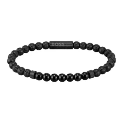 Boss Bijoux Bracelet Homme Hugo - MIXED BEADS 1580272 Acier perle | Homme Bracelet