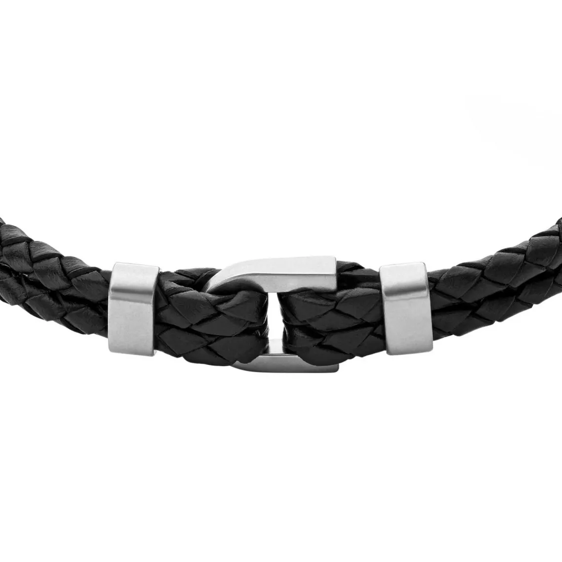 Fossil Bijoux Bracelet Homme JF04202040 en cuir noir | Homme Bracelet