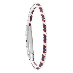 Jourdan Bracelet Homme JH150027B - DIXON - Cuir blanc | Homme Bracelet