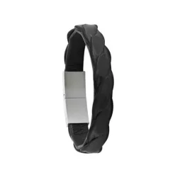 Jourdan Bracelet Homme JH150019B - PERO - Cuir Noir | Homme Bracelet