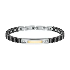 Morellato Bijoux Bracelet Homme SATM11 - Acier Noir | Homme Bracelet