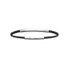 Maison de la Bijouterie Bracelet Homme plaque acier cuir tressé noir 3ZYZZUZU | Homme Bracelet