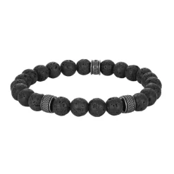 Redskins Bracelet Homme Bijoux - 285801 Pierre Noir | Homme Bracelet