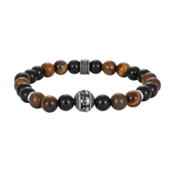 Redskins Bracelet Homme Bijoux - 285806 Pierre Marron | Homme Bracelet