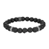 Redskins Bracelet Homme Bijoux - 285814 Pierre NOIR | Homme Bracelet