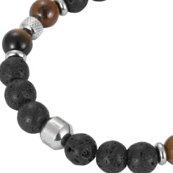 Redskins Bracelet Homme Bijoux - 285803 Pierre Noir | Homme Bracelet