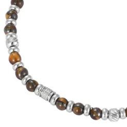 Redskins Bracelet Homme Bijoux - 285804 Pierre Marron | Homme Bracelet
