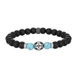 Redskins Bracelet Homme Bijoux - 285812 Pierre Noir | Homme Bracelet