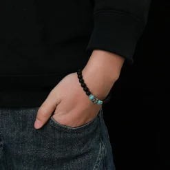 Redskins Bracelet Homme Bijoux - 285812 Pierre Noir | Homme Bracelet
