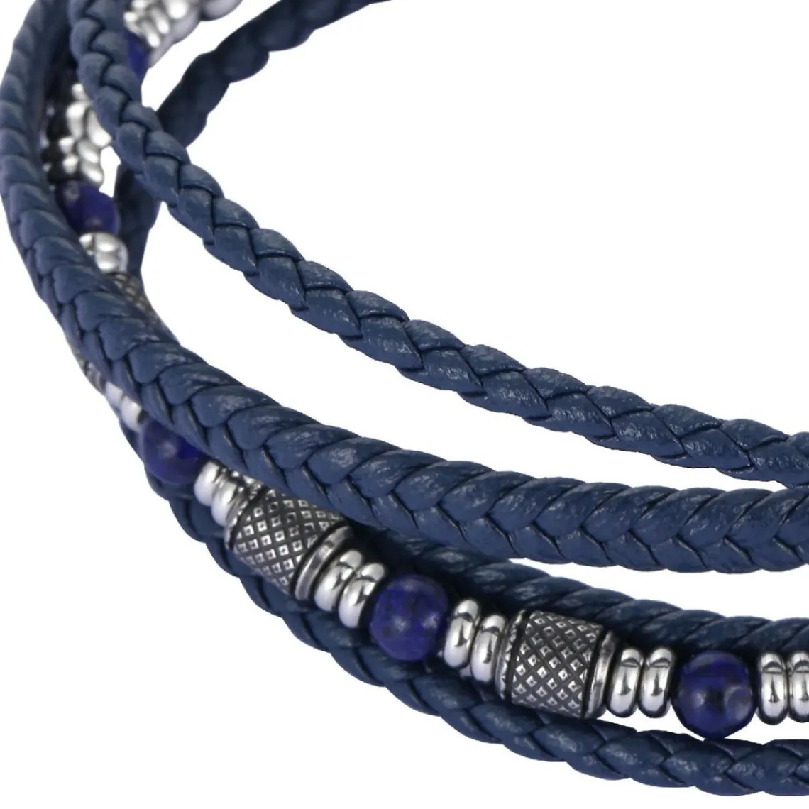 Redskins Bracelet Homme Bijoux - 285827 Cuir Bleu | Homme Bracelet