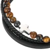 Redskins Bracelet Homme Bijoux - 285825 Cuir Marron | Homme Bracelet