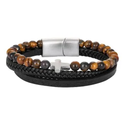 Redskins Bracelet Homme Bijoux - 285825 Cuir Marron | Homme Bracelet